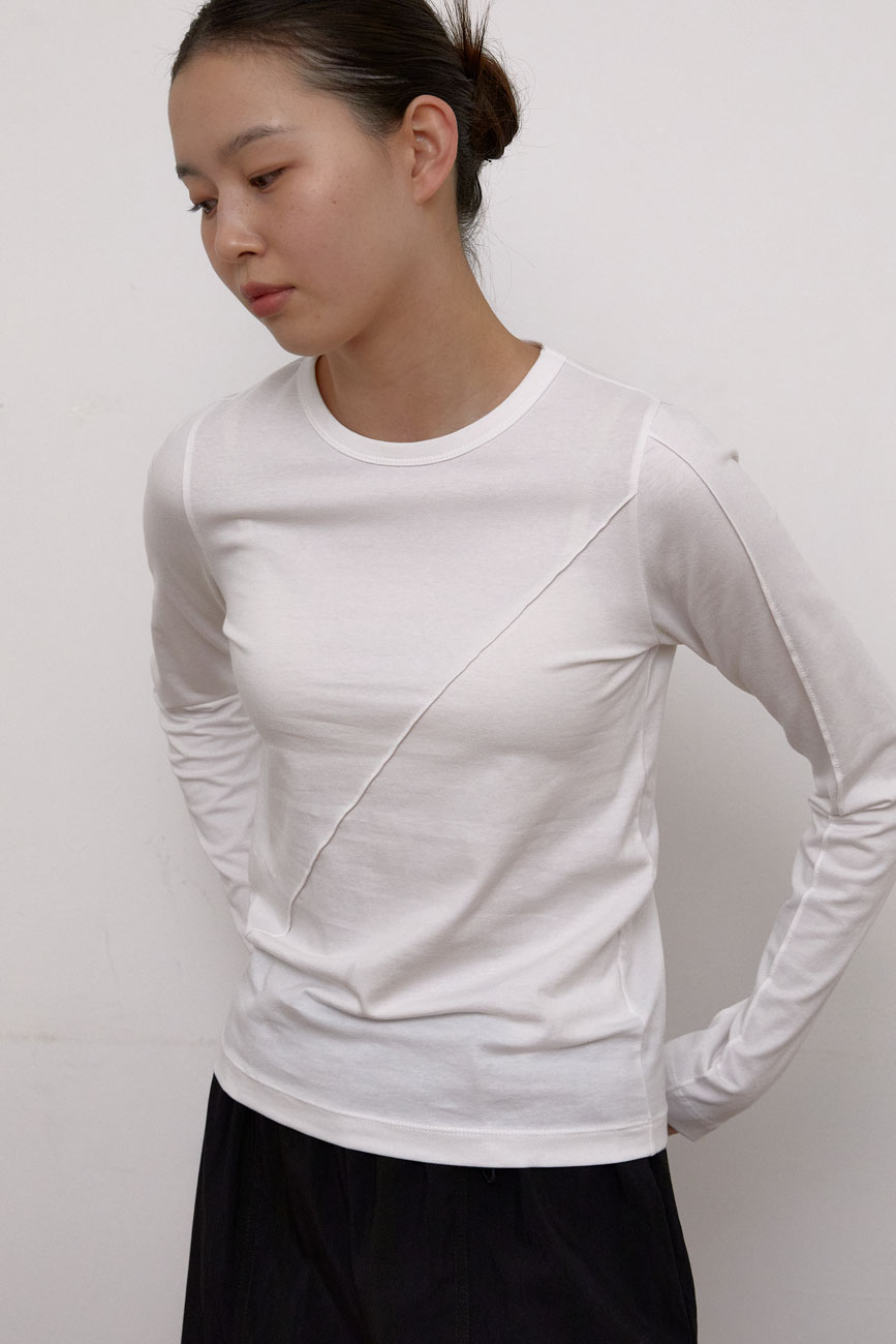 [2차] Line Long Sleeve T-Shirts (White)