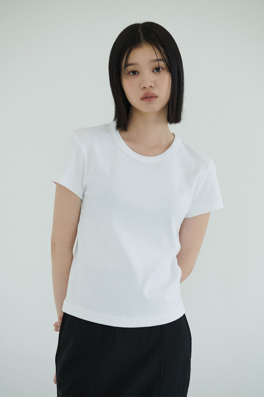 Ribbed Cap Sleeve Top (White)