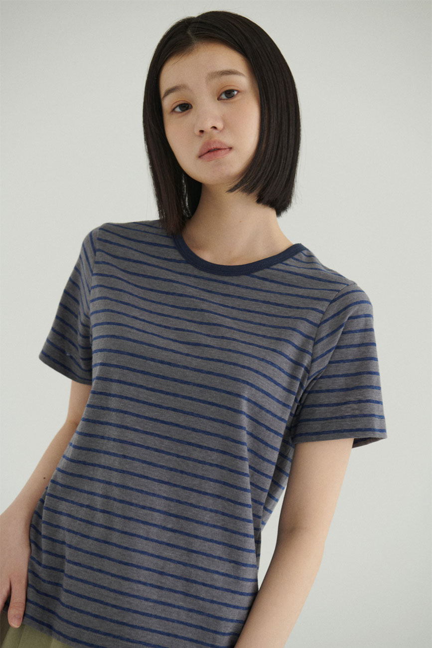 [RE] Stripe Classic T-Shirts (Charcoal)