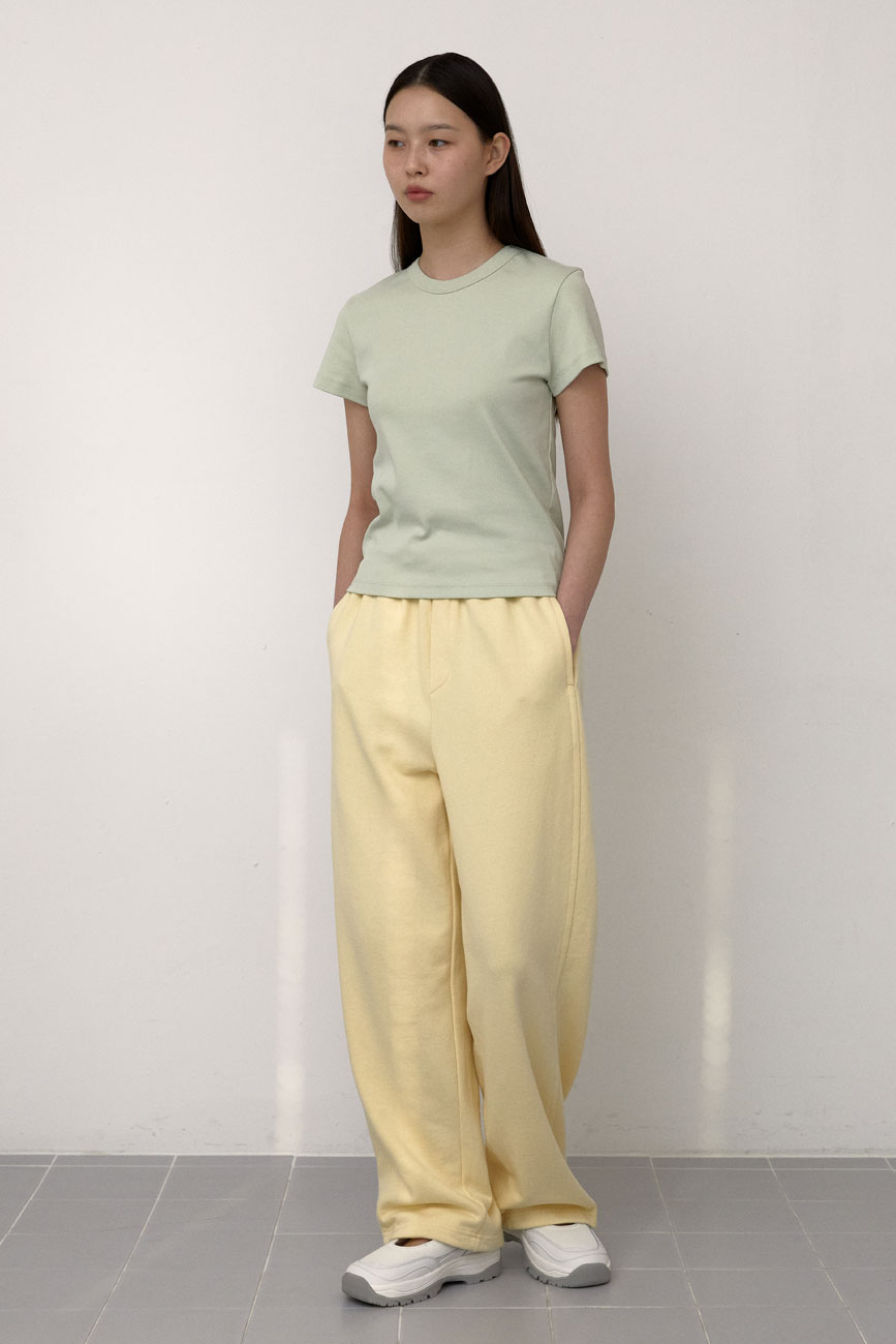 Cotton String Sweat Pants (Butter Yellow)