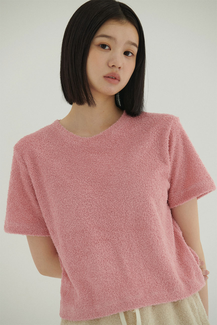 Rough Terry T-Shirt (Pink)