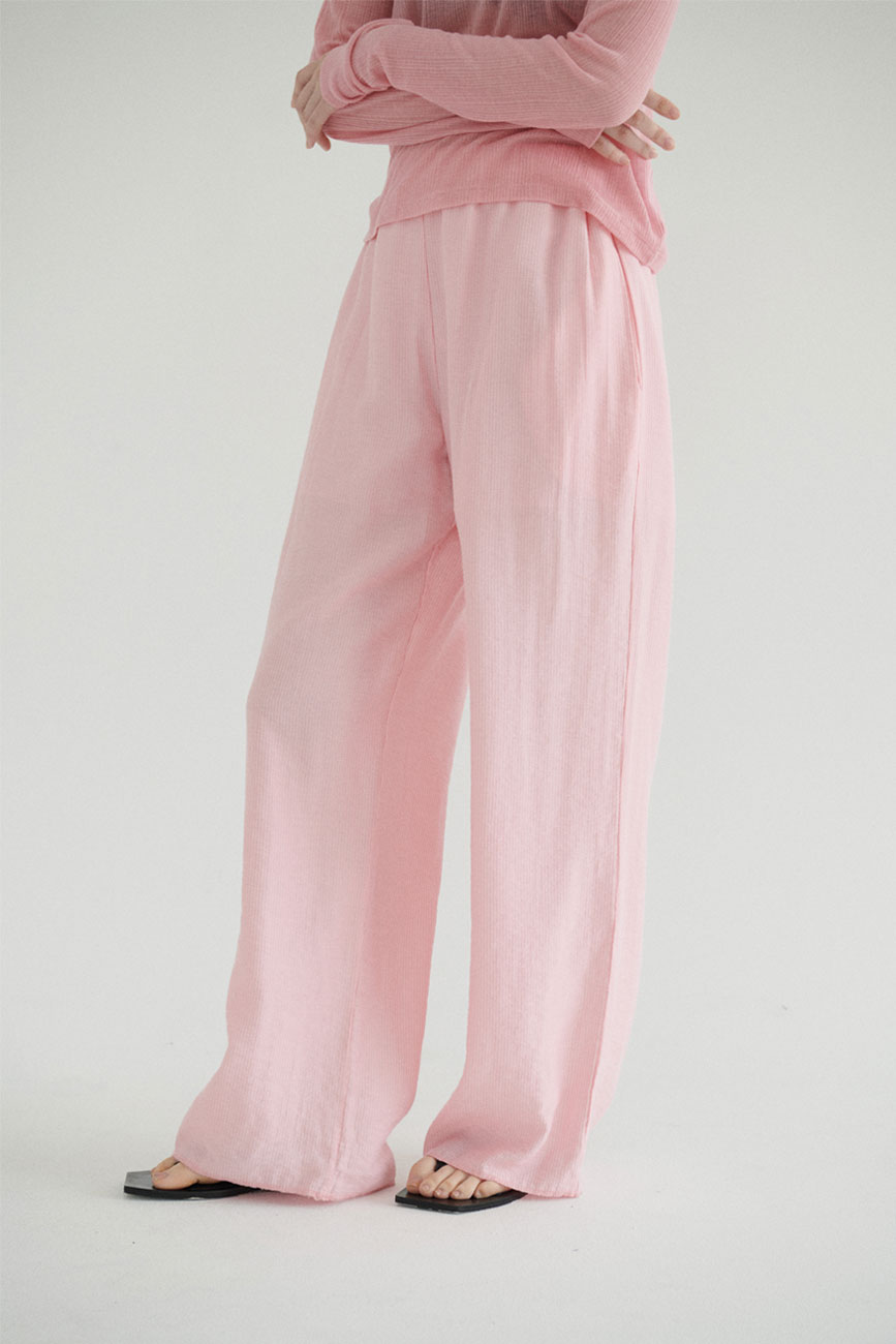 [RE] Silky Relax Pants (Soft Pink)