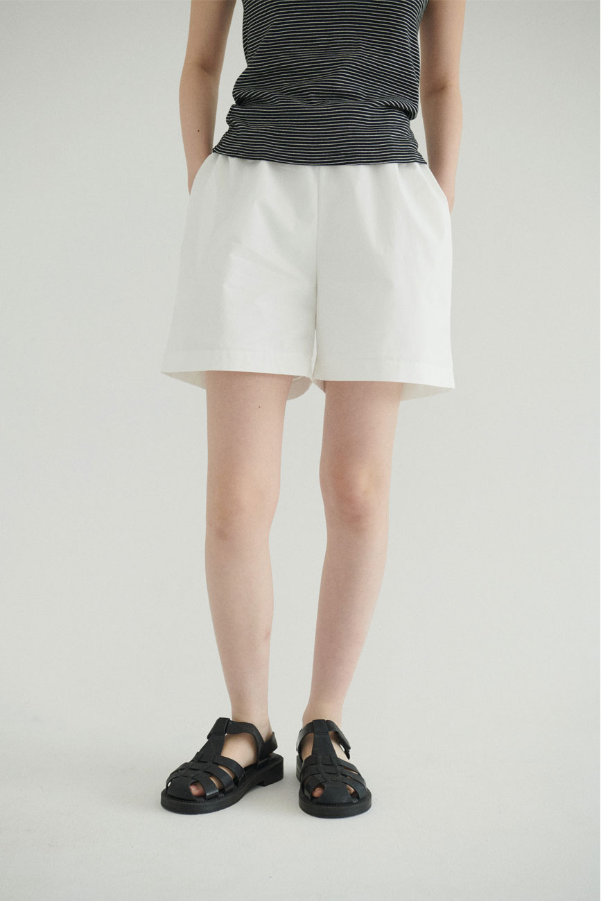 Cotton Banding Shorts (White)