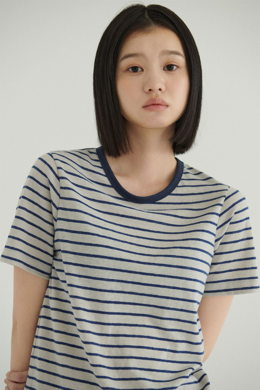 [RE] Stripe Classic T-Shirts (Gray)