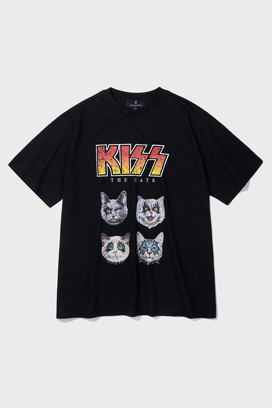 The cats Dp T-shirts (Black)