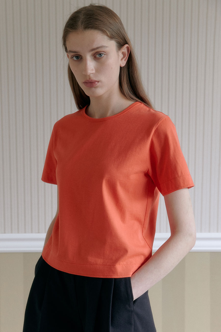 [5/27 예약배송] Silket Essential T-Shirts (Tangerine Red)