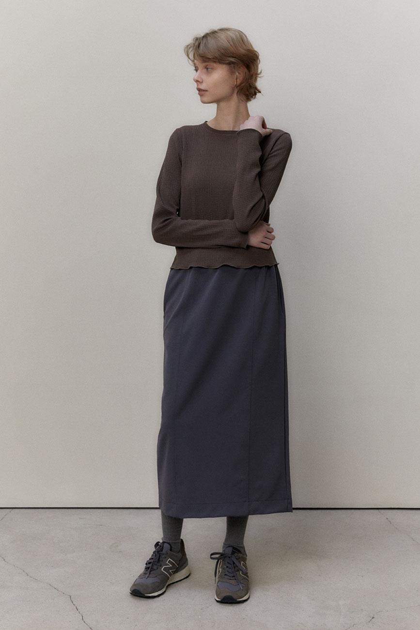 Heavy Nylon Skirt (Deep Gray)